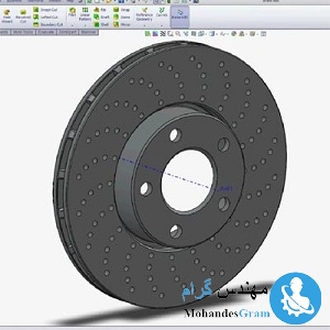 ویدیوی آموزشی طراحی دیسک ترمز با سالیدورکز