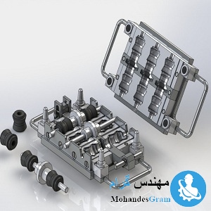 طرح آماده قالب بوش لاستیکی