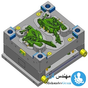 طرح قالب تزریق اسباب بازی (موتورسیکلت)