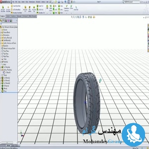 فیلم آموزشی مدل سازی تایر در سالیدورکز